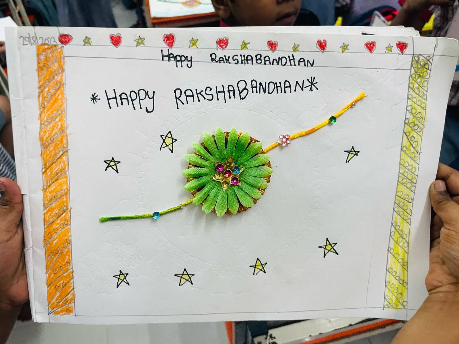 Raksha Bandhan Tying Rakhi Colouring Sheet (Teacher-Made)