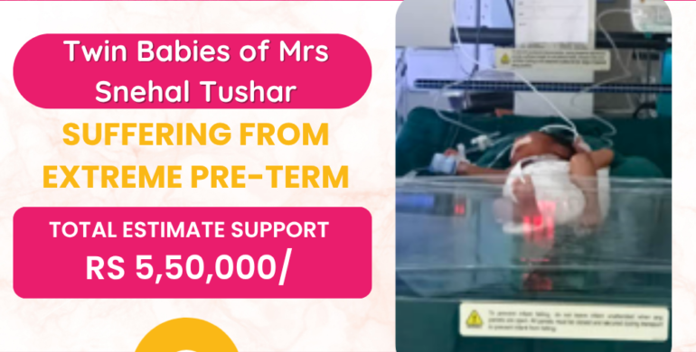 Twin Babies of Mrs Snehal Tushar