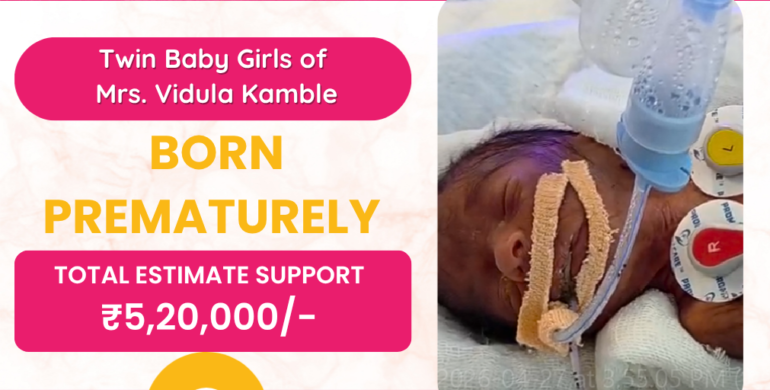 The Twin Baby Girls of Mrs. Vidula Kamble
