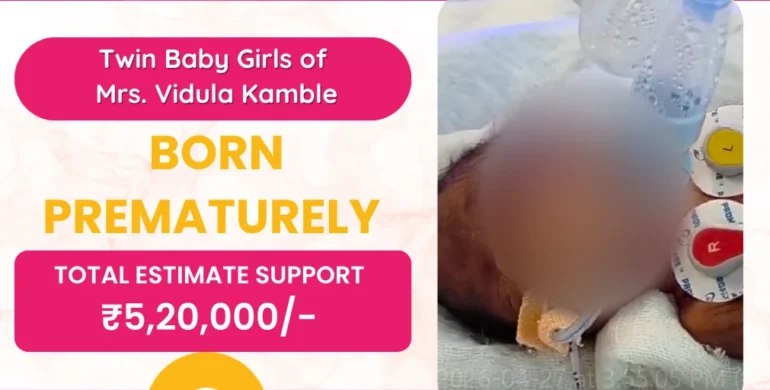 The Twin Baby Girls of Mrs. Vidula Kamble