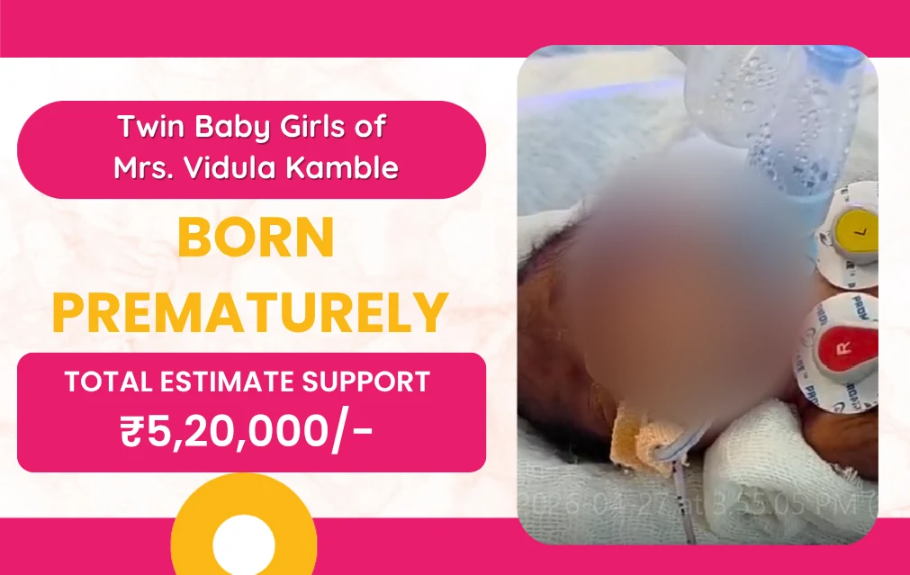 The Twin Baby Girls of Mrs. Vidula Kamble